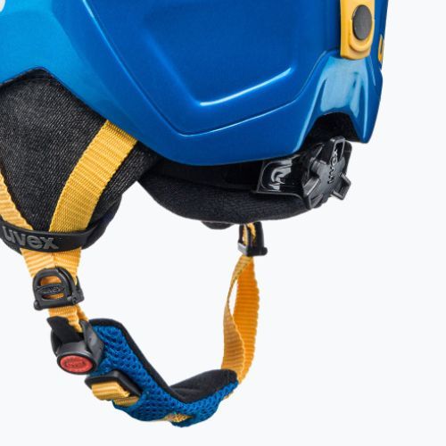 Kask narciarski dziecięcy UVEX Manic Jr blue caterpillar
