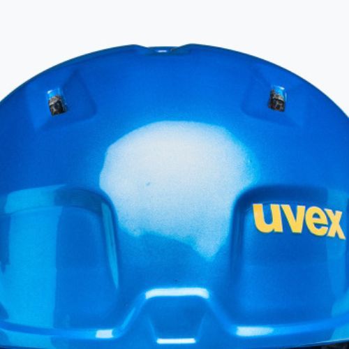 Kask narciarski dziecięcy UVEX Manic blue caterpillar