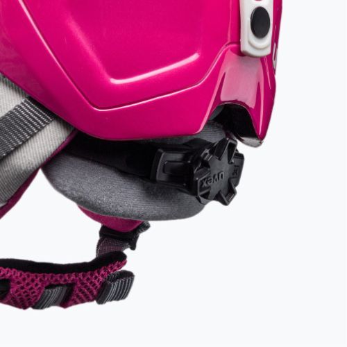 Kask narciarski dziecięcy UVEX Manic pink penguin