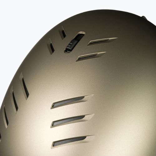 Kask narciarski UVEX Wanted Soft gold silver stripes mat