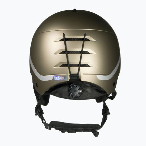 Kask narciarski UVEX Wanted Soft gold silver stripes mat