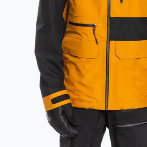 Kurtka snowboardowa męska Quiksilver Hlpro S Carlson 3L Gore-Tex buckthorn brown