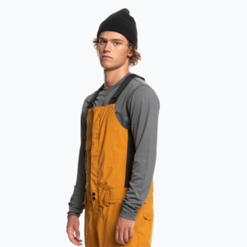 Spodnie snowboardowe męskie Quiksilver Utility Bib buckthorn brown