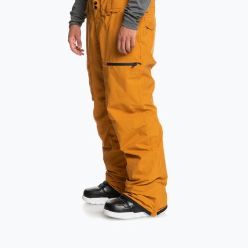 Spodnie snowboardowe męskie Quiksilver Utility Bib buckthorn brown