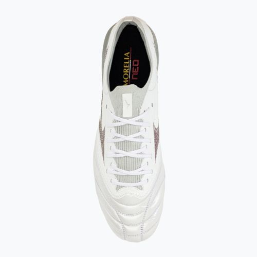 Buty piłkarskie męskie Mizuno Morelia Neo III Beta Elite białe P1GA239104