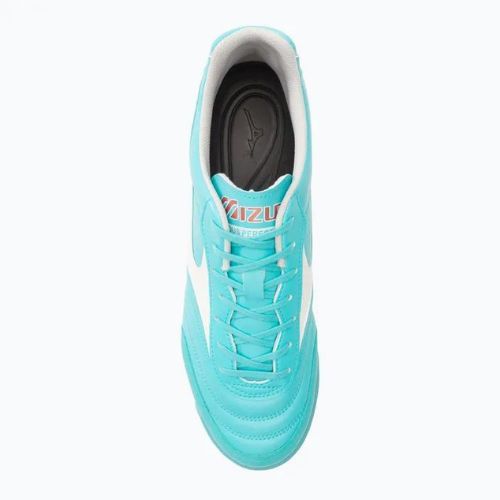 Buty piłkarskie męskie Mizuno Morelia Sala Classic TF blue curcao/snow white/redbsatin