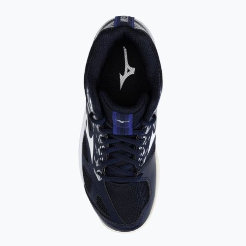 Buty do piłki ręcznej dziecięce Mizuno Stealth Star Mid granatowe X1GC211502