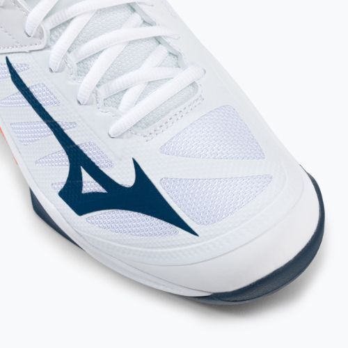 Buty do siatkówki Mizuno Wave Dimension white/dark denim/blue jasper