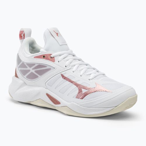 Buty do siatkówki damskie Mizuno Wave Dimension białe V1GC224036