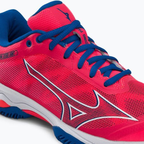 Buty do padla damskie Mizuno Wave Exceed Light CC Padel różowe 61GB222363