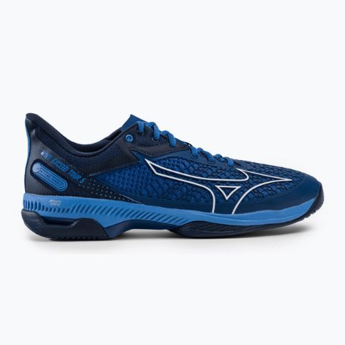 Buty do tenisa męskie Mizuno Wave Exceed Tour 5 AC true blue/white/dress blues