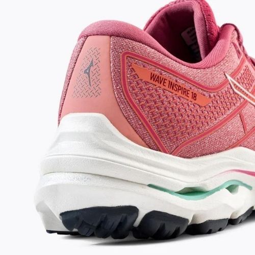 Buty do biegania damskie Mizuno Wave Inspire 18 rosette/snow white/garnet rose