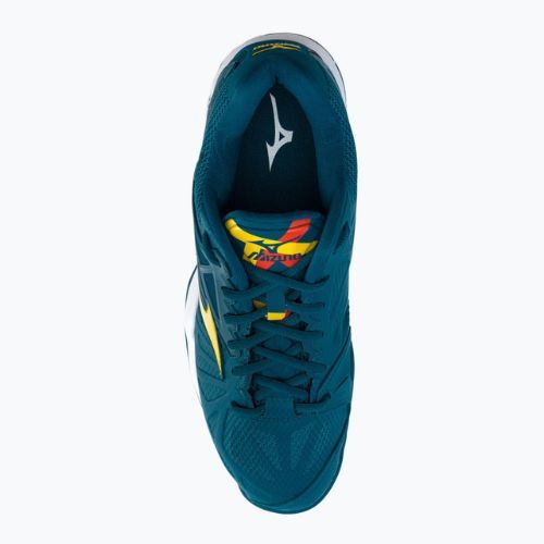 Buty do tenisa męskie Mizuno Wave Intense Tour 5 AC niebieskie 61GA190030
