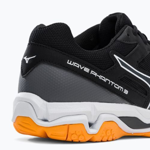 Buty do piłki ręcznej Mizuno Wave Phantom 3 black/white/zinnia