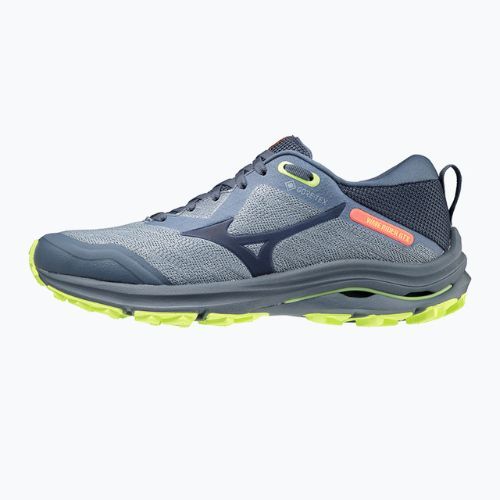 Buty do biegania damskie Mizuno Wave Rider GTX vintage indigo/ vintage indigo/ neo lime