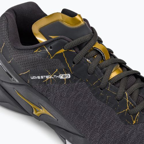 Buty do piłki ręcznej Mizuno Wave Stealth Neo black oyster/mp gold/irongat