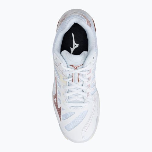 Buty do siatkówki damskie Mizuno Wave Voltage białe V1GC216036