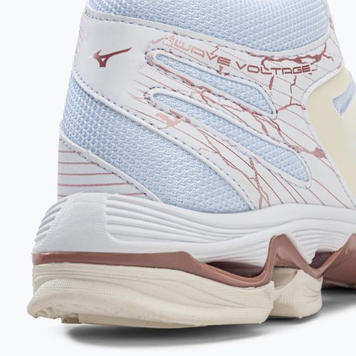 Buty do siatkówki damskie Mizuno Wave Voltage Mid białe V1GC216536