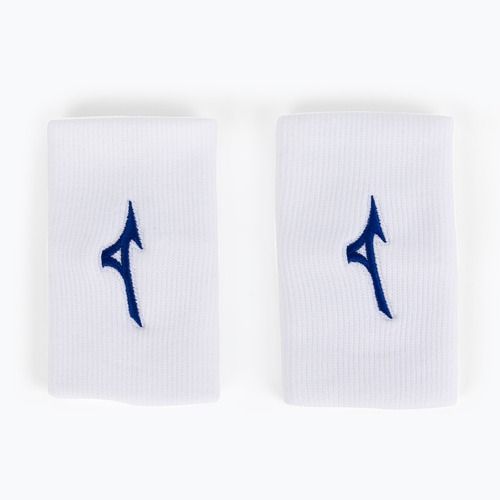 Frotki na nadgarstek Mizuno Wristband Long 2 szt. white/blue