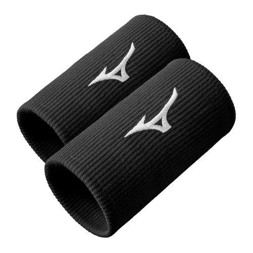 Frotki na nadgarstek Mizuno Wristband Long 2 szt. black/white