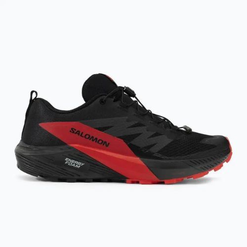 Buty do biegania męskie Salomon Sense Ride 5 black/fiery red/black