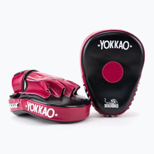 Łapy treningowe trenerskie YOKKAO Focus Mitts Open black/cerise