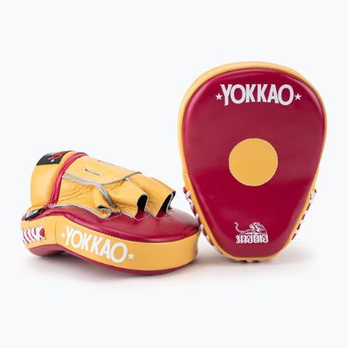 Łapy treningowe trenerskie YOKKAO Focus Mitts Open mango/cerise
