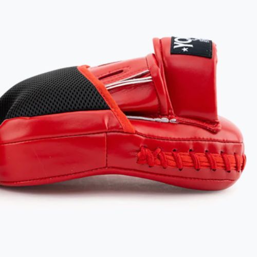 Łapy treningowe trenerskie YOKKAO Institution Focus Mitts-Close red