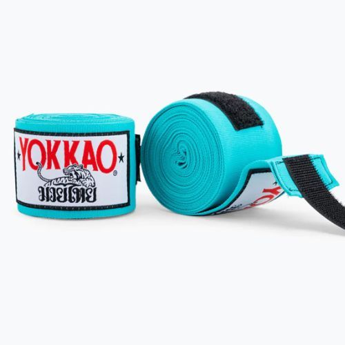 Bandaże bokserskie YOKKAO Premium Handwraps 400 cm sky blue