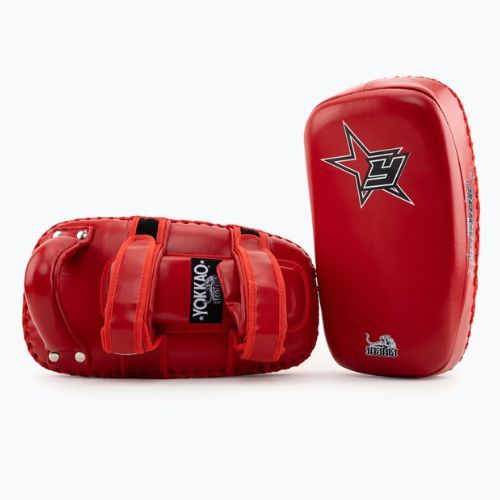Łapy treningowe trenerskie do kopnięć YOKKAO Institution Kick Pads red