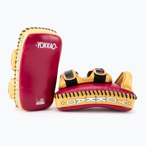 Tarcza treningowa YOKKAO Curved Kick Pads 2 szt. mango/cerise