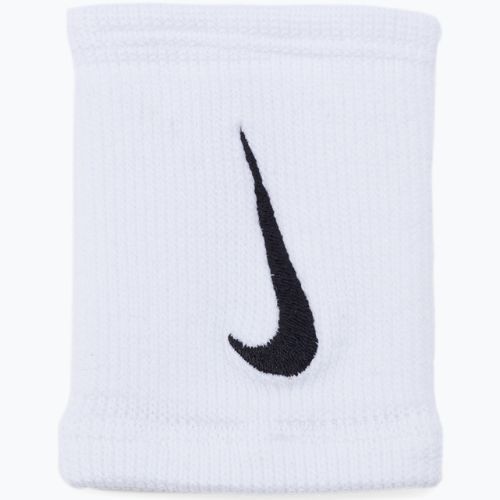 Frotki na nadgarstek Nike Elite Doublewide Wristbands 2 szt. white/black
