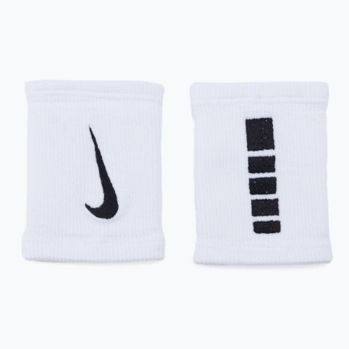 Frotki na nadgarstek Nike Elite Doublewide Wristbands 2 szt. white/black