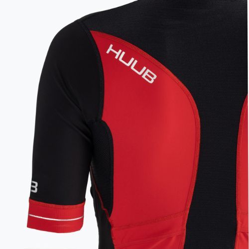 Kombinezon triathlonowy męski HUUB Race Long Course Tri Suit black/red