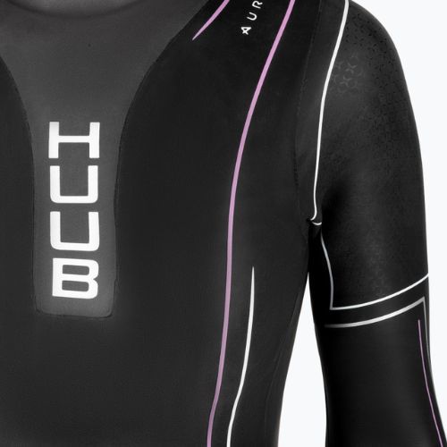 Pianka triathlonowa damska HUUB Aura 2 3:3 mm black/purple