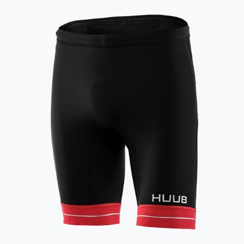 Spodenki triathlonowe męskie HUUB Race Tri Short black/red