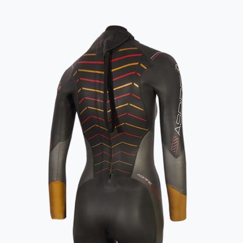 Pianka triathlonowa damska ZONE3 Thermal Aspire 4 mm black/grey/gold/red