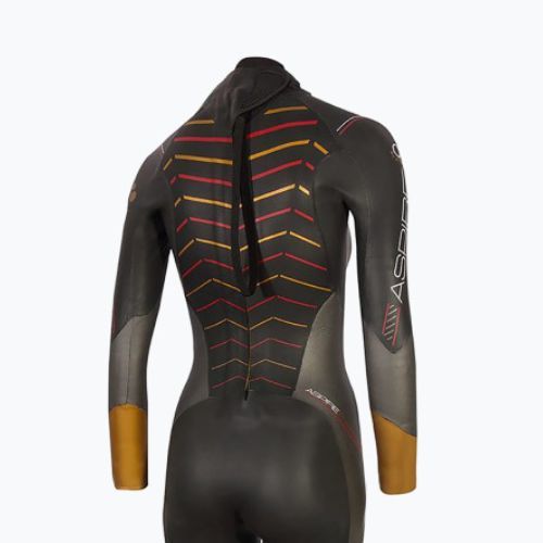 Pianka triathlonowa damska ZONE3 Thermal Aspire black/grey/gold/red