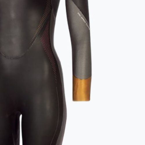 Pianka triathlonowa damska ZONE3 Thermal Aspire black/grey/gold/red