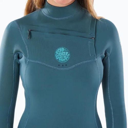 Pianka do pływania damska Rip Curl Dawn Patrol Performance 4/3 mm Chest Zip green
