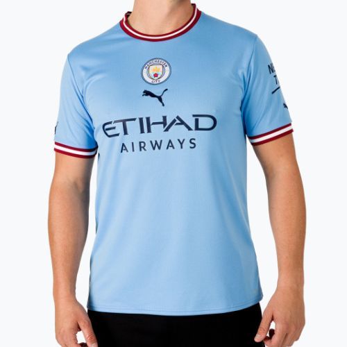 Koszulka piłkarska męska PUMA MCFC Home Jersey Replica Team light blue