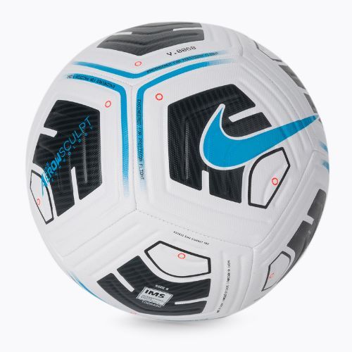 Piłka do piłki nożnej Nike Academy Team white/black/light blue fury rozmiar 5