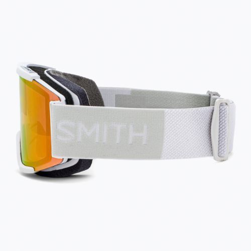 Gogle narciarskie Smith Squad white vapor/chromapop photochromic red mirror