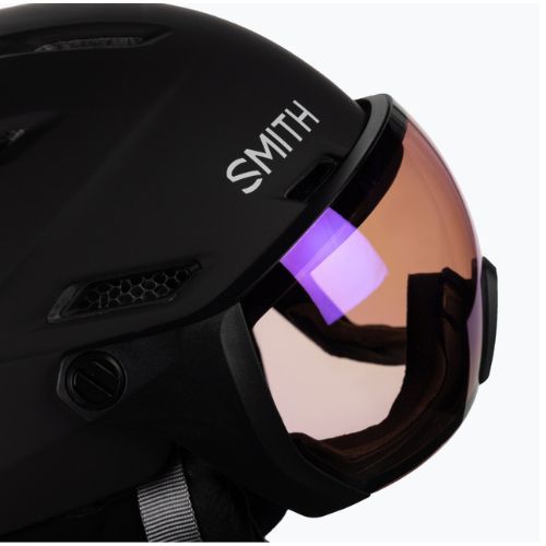 Kask narciarski Smith Survey matte black/chromapop photo rose flash