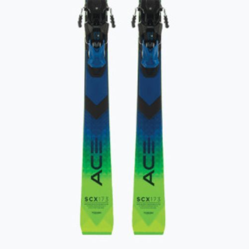 Narty zjazdowe Elan Ace SCX Fusion + wiązania EMX 12 green/blue/black