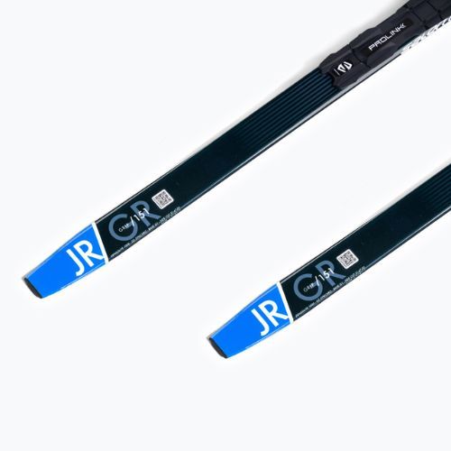 Narty biegowe dziecięce Salomon Aero Grip Jr. + wiązania Prolink Access black/blue