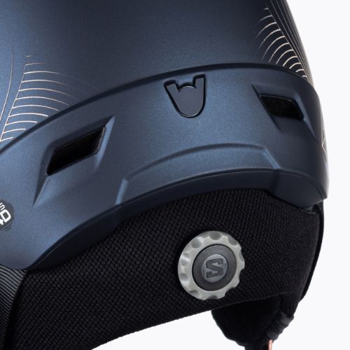 Kask narciarski Salomon Icon LT Visor Photo Sigma W wisteria navy/sky blue