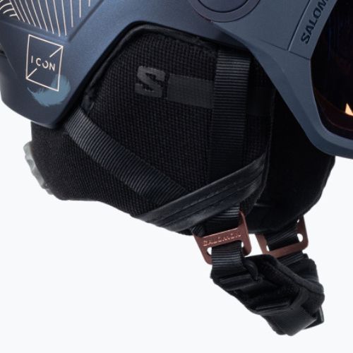 Kask narciarski Salomon Icon LT Visor Photo Sigma W wisteria navy/sky blue