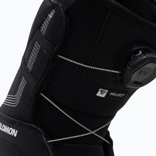 Buty snowboardowe dziecięce Salomon Project Boa Jr black/black/white
