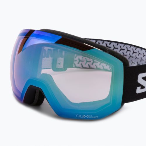 Gogle narciarskie Salomon Radium Pro Photo black/sigma photo sky blue